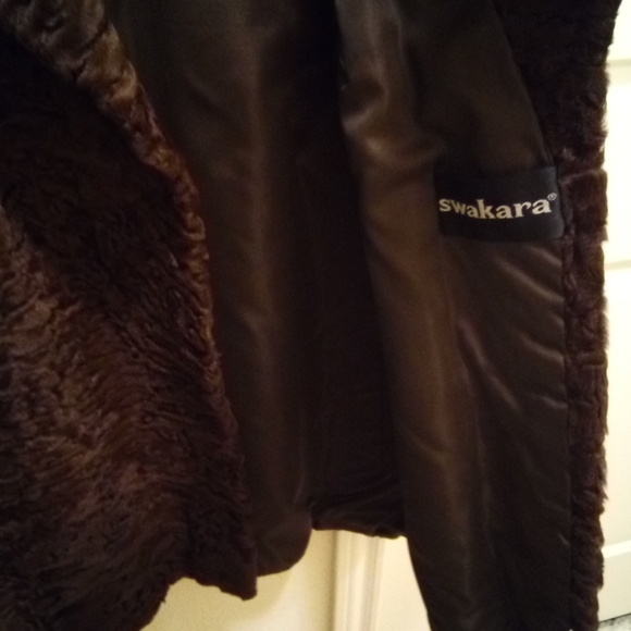 Vintage SWAKARA lamb skin coat - Picture 2 of 4